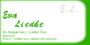 eva liedke business card